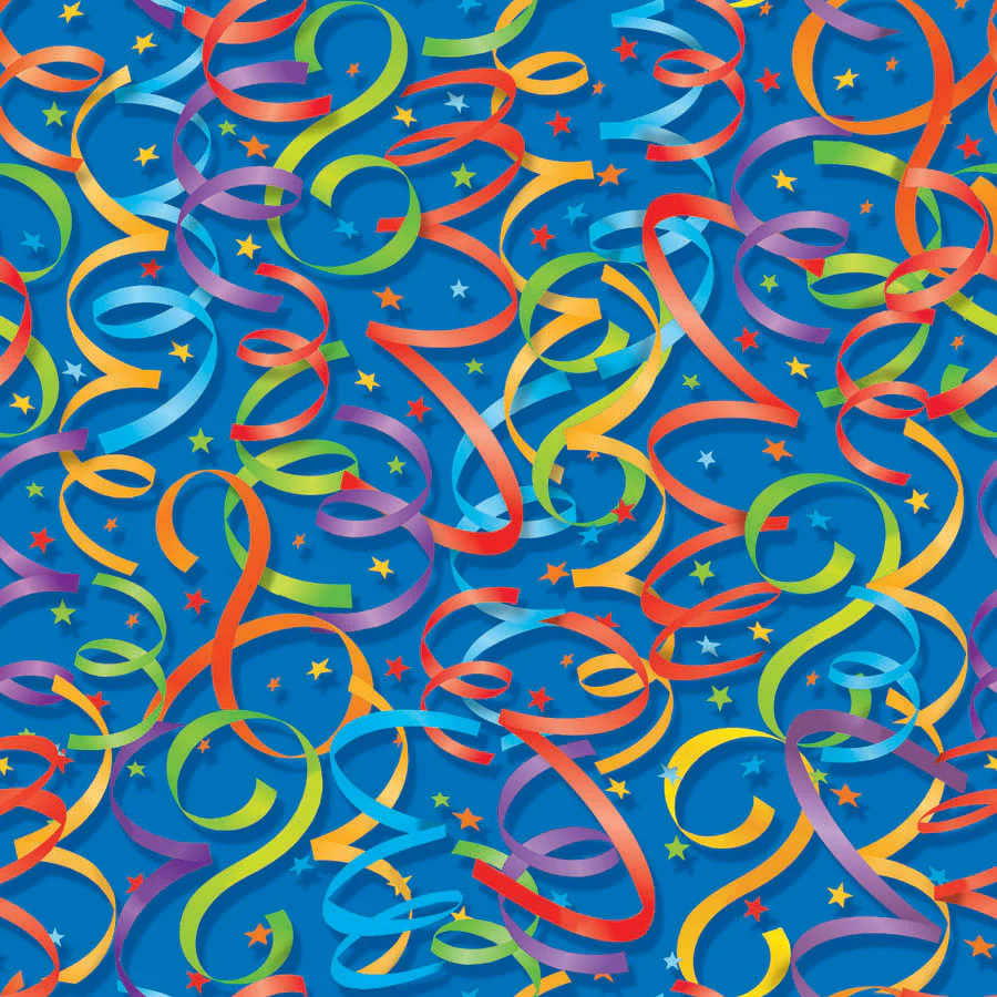 Celebration Streamers Gift Wrap Roll