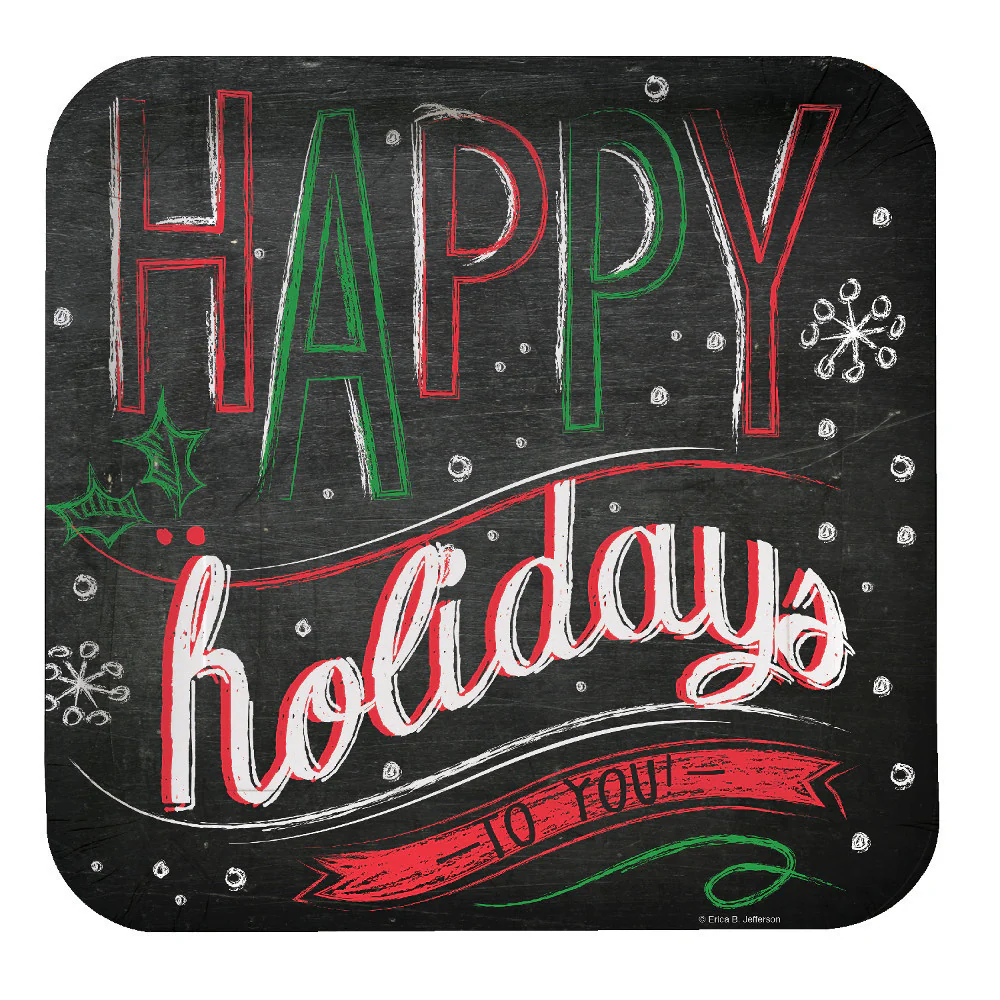 Chalk Messages Dinner Plates (8ct)