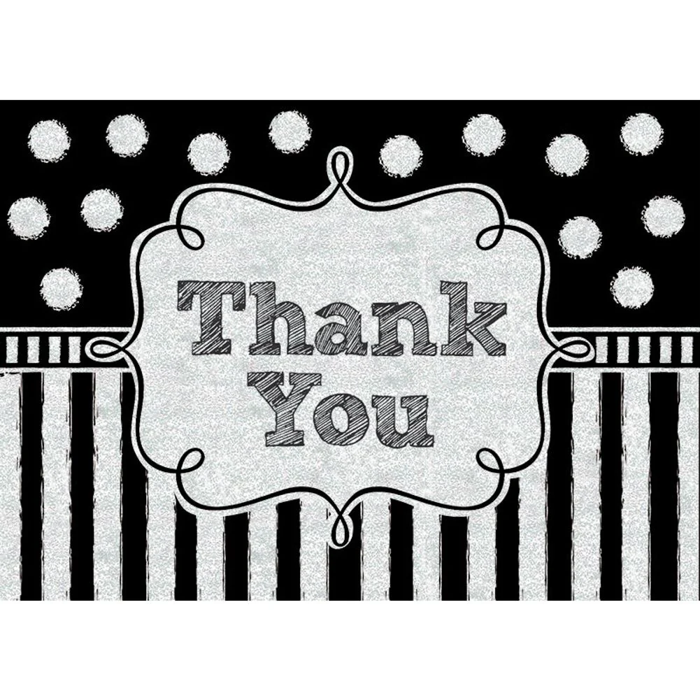 Chalkboard Birthday Thank You Notes (8 ct)