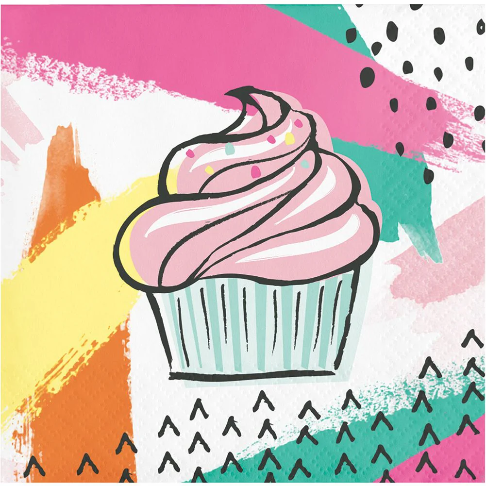 Chic Cupcake Beverage Napkins (16 ct)