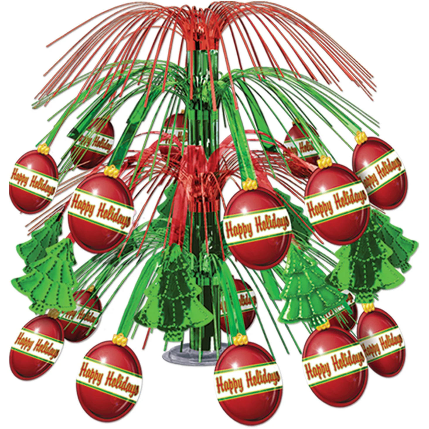Christmas Ornament Cascade Centerpiece