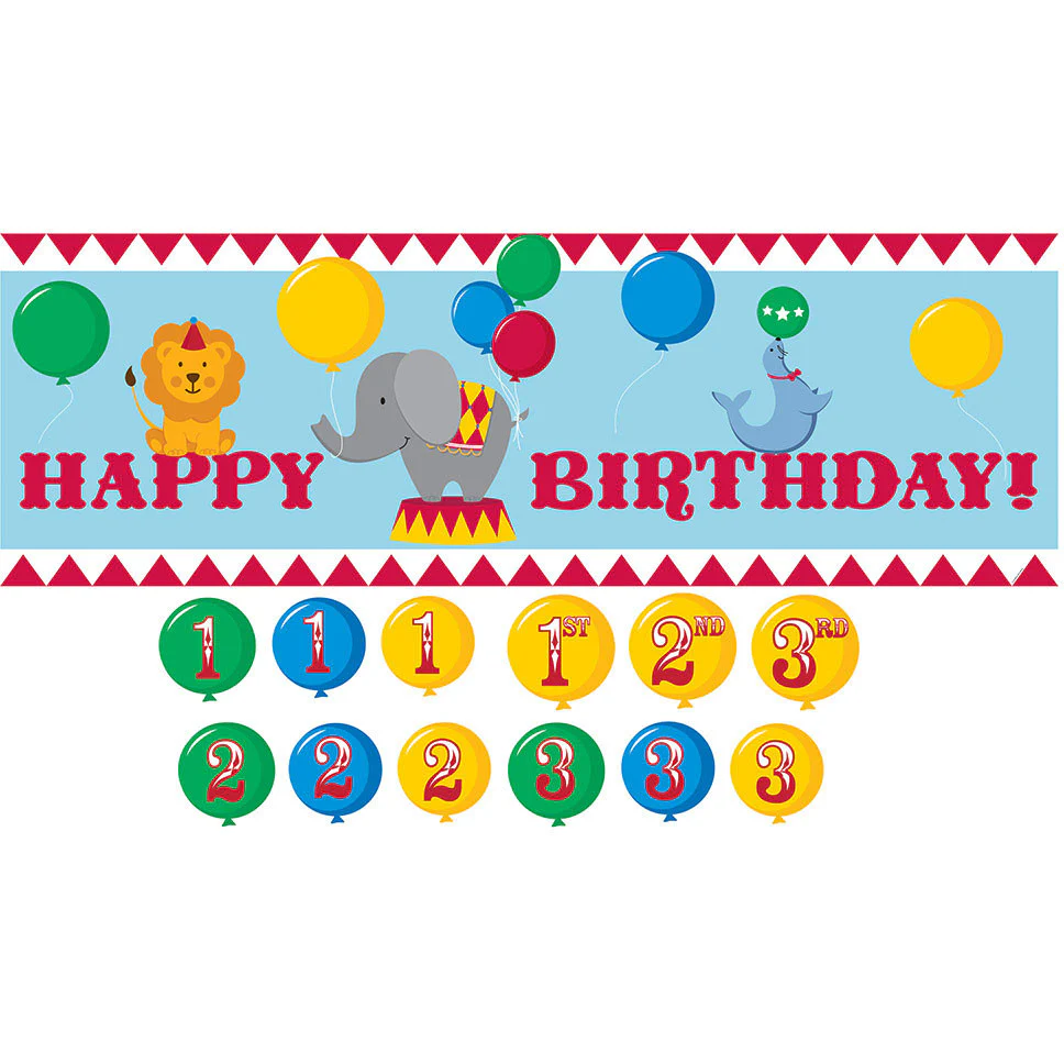 Circus Time! Party Banners