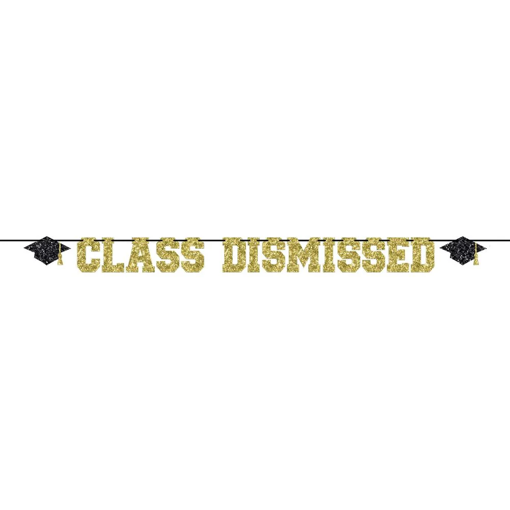 Class Dismissed Letter Banner (1ct)