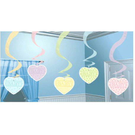 Cute as a Button Hanging Swirl (3 ct)