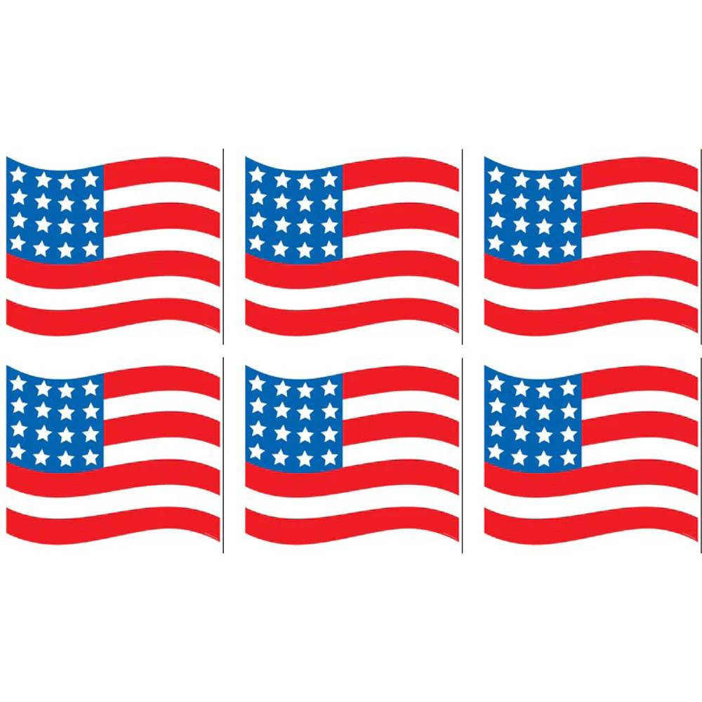 10.25" American Flag Cutouts (6ct)