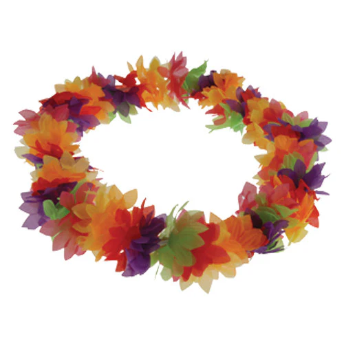 Deluxe Flower Rainbow Lei (1ct)