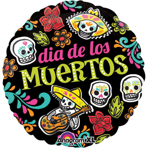 Dia De Los Muertos 18" Foil Balloon