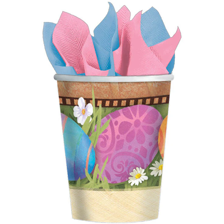 Easter Elegance 9oz Paper Cups (8ct)