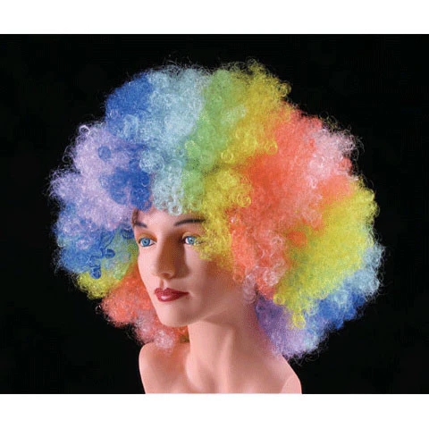 Economy Rainbow Afro Wig