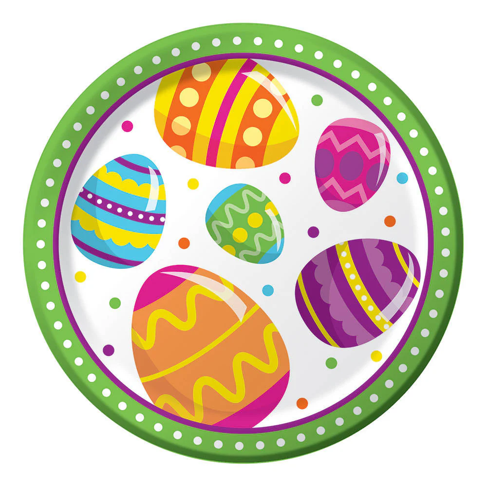 Egg Fun Easter Dessert Plates (8 ct)