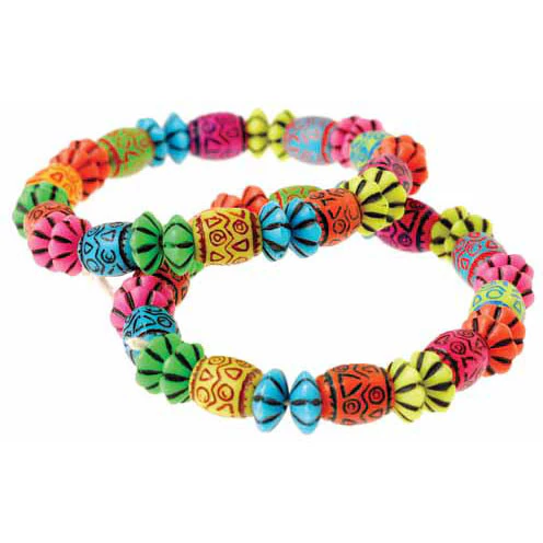 Embossed Bead Bracelets