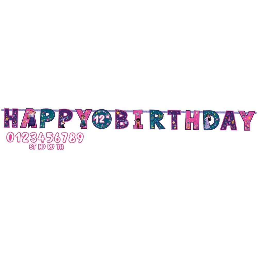 Encanto Party Personalized Jumbo Letter Banner