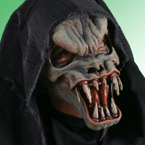 Fanged Death With Hood Mask