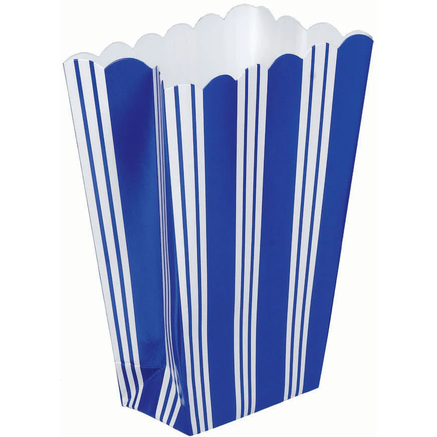 Blue Striped Favor Boxes (8ct)