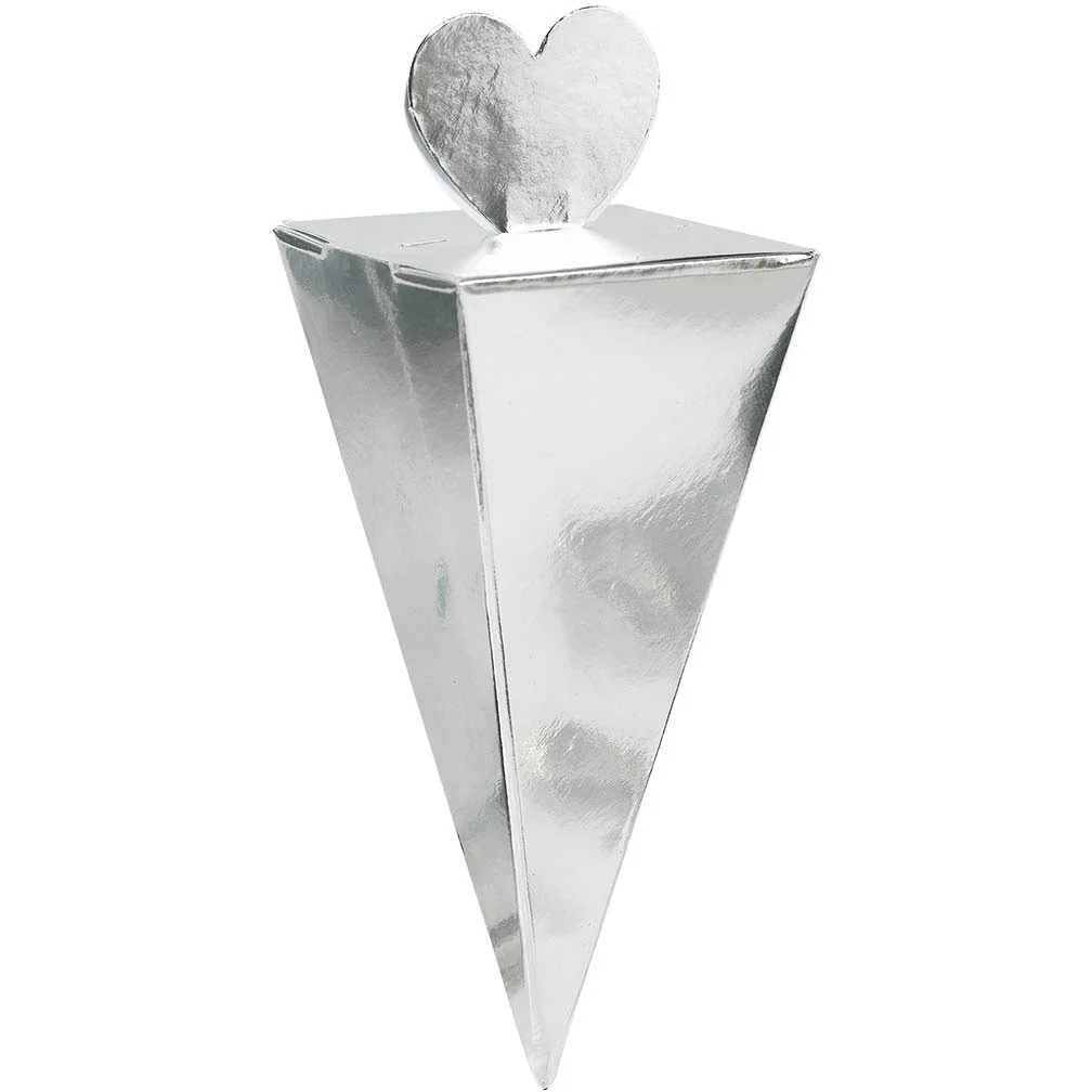 Favor Cone Box - Silver