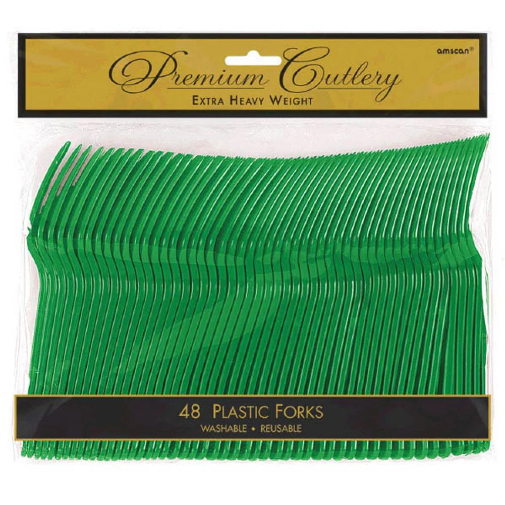 Festive Green Forks (48ct)