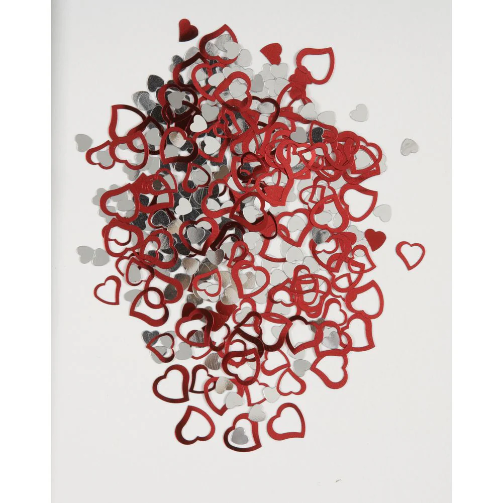 Foil Heart Confetti, .5oz