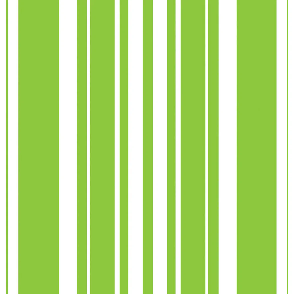 Fresh Lime Stripe Beverage Napkins (16ct)