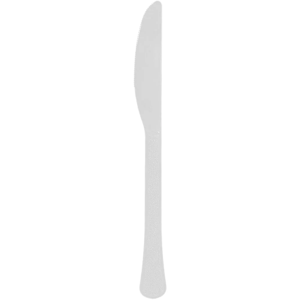Frosty White Heavy Weight Plastic Knives (48ct)