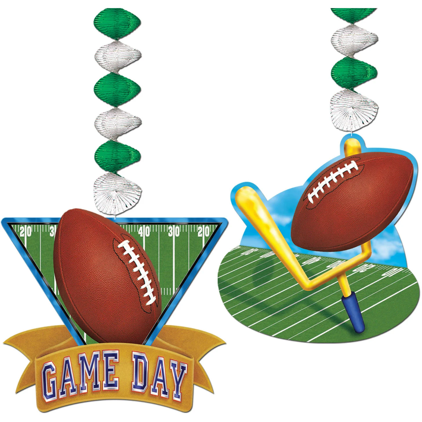 30" Game Day Football Danglers (2ct)