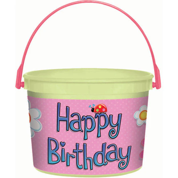 Garden Girl Jumbo Favor Bucket
