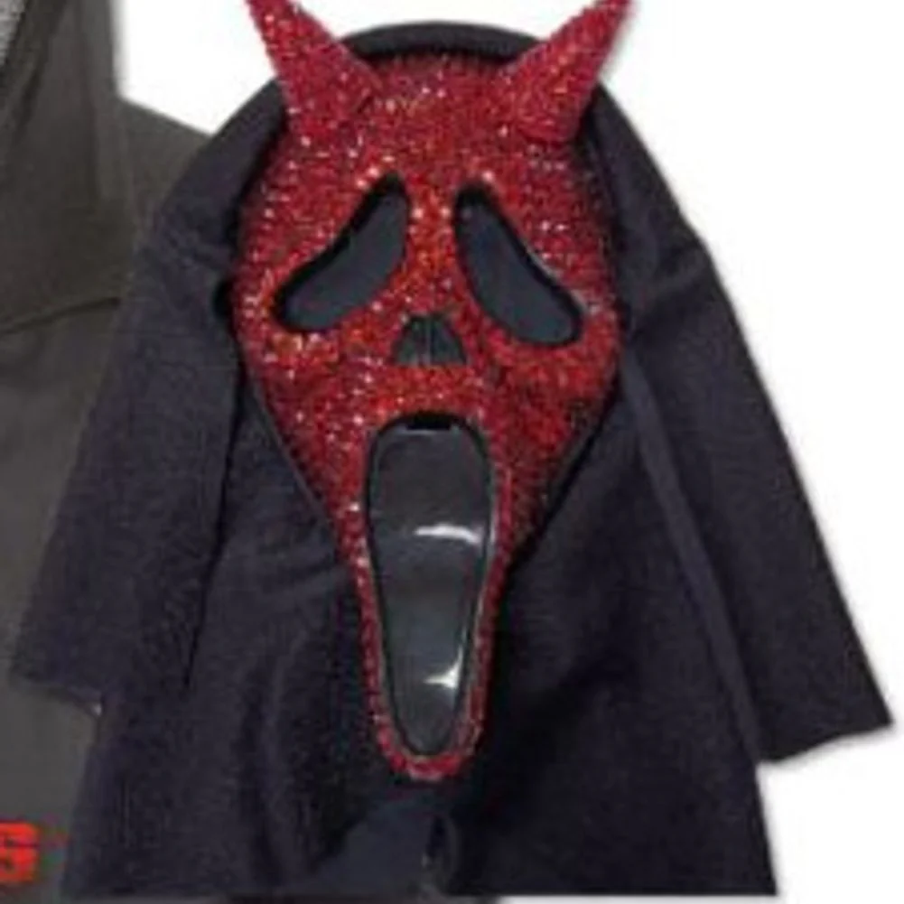 Ghost Face Mask Red Bling Devil - Image 2