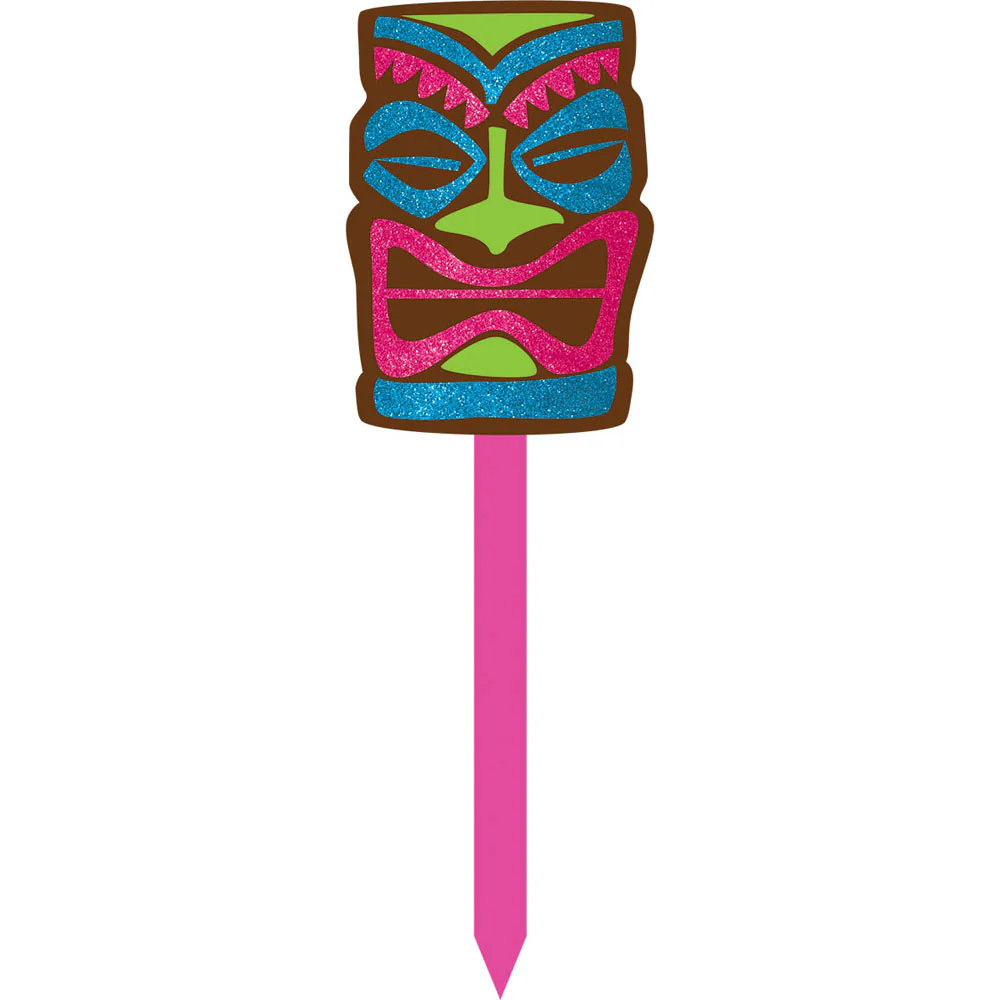 Glittered Tiki Yard Stake (1ct)