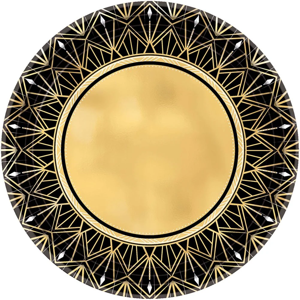 Glitz & Glam Paper Dessert Plates, 8ct