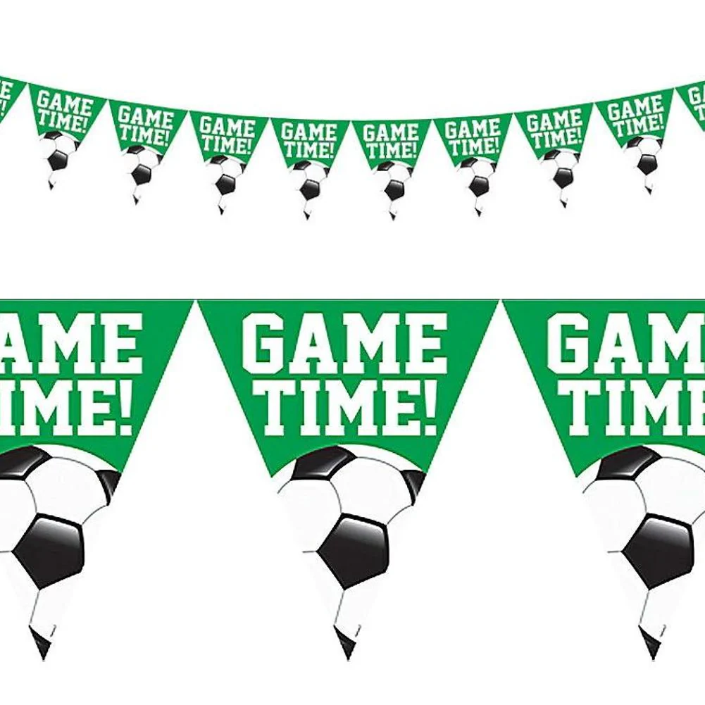 Goal Getter Game Time Soccer Pennant Banner