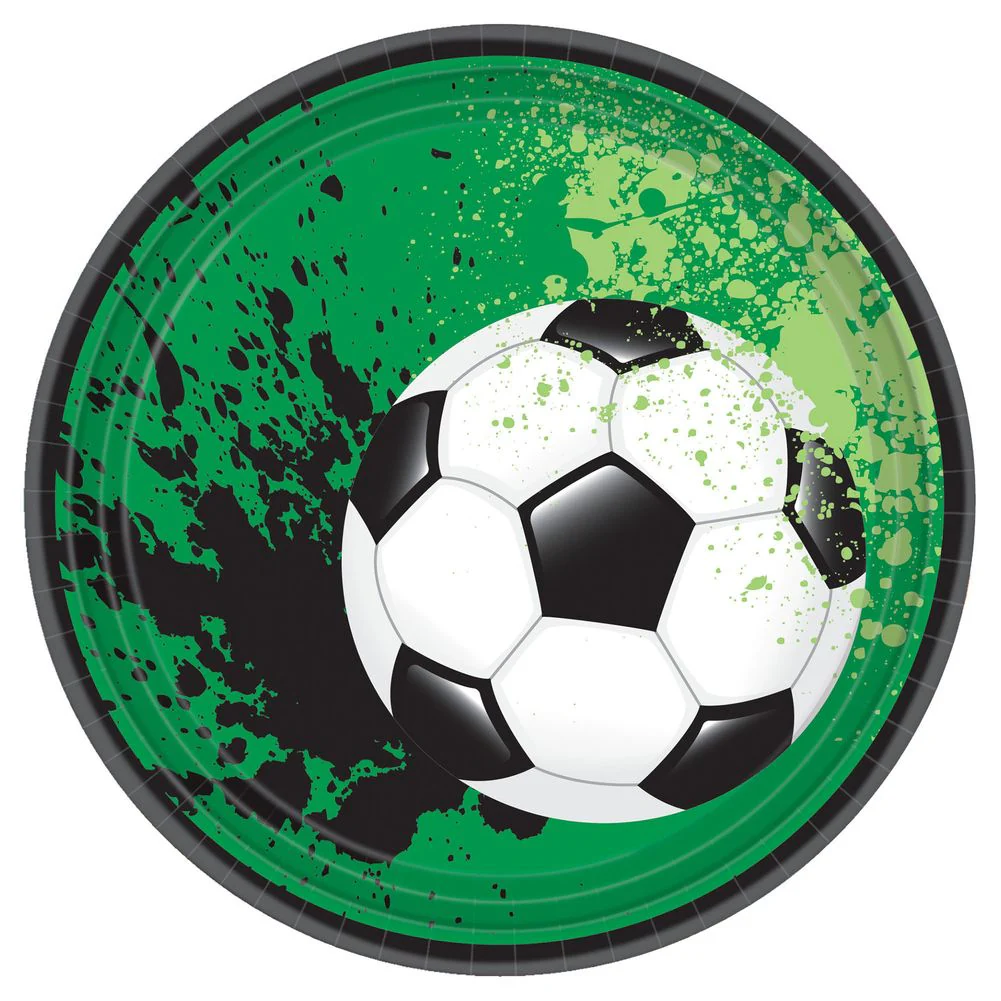 Goal Getter Soccer Dessert Plates, 18ct