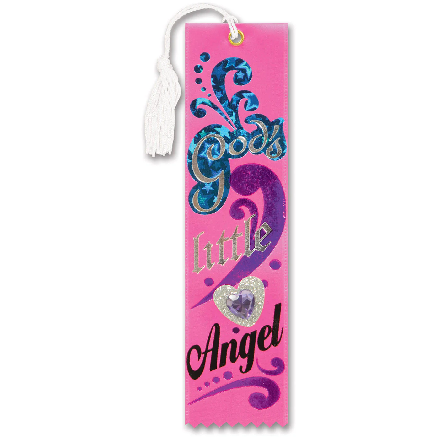 God's Little Angel Jeweled Bookmark Ribbon