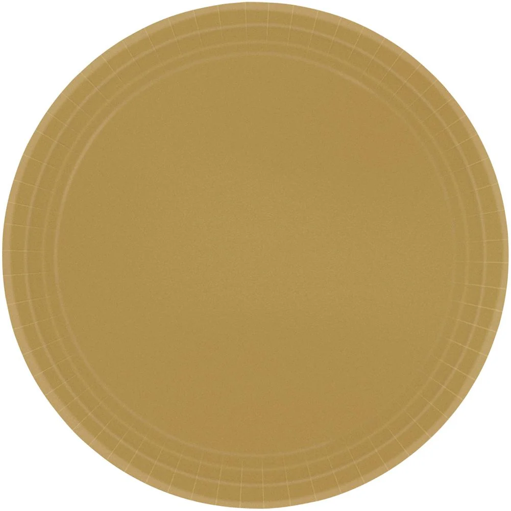Gold Dinner Paper Plates (20ct)
