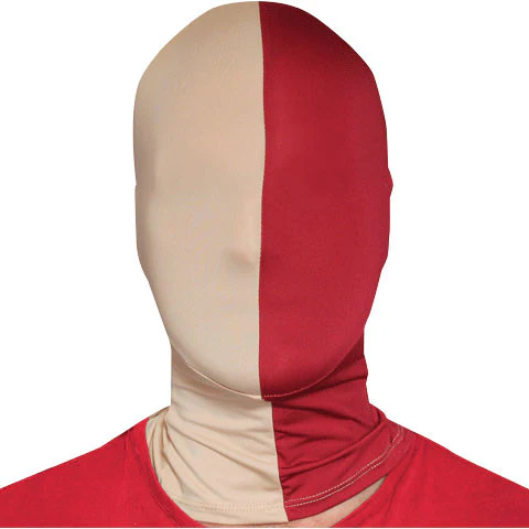Gold/maroon Morph Mask