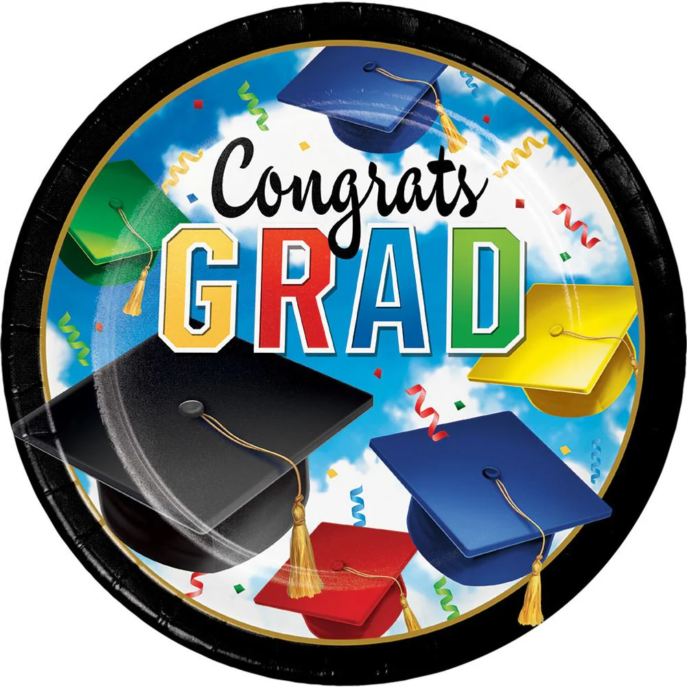Grad Celebration Dinner Plates (50 ct)