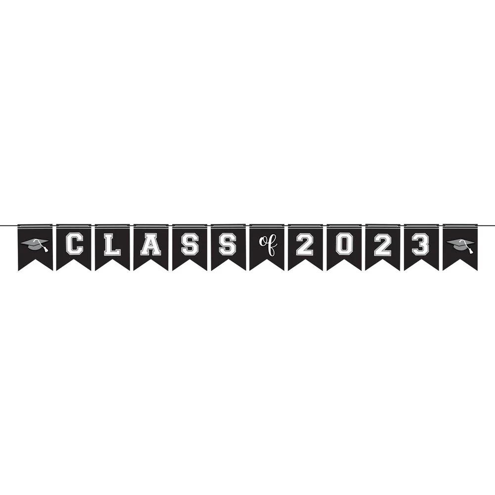 Grad Class Of 2023 Layered Banner White (1ct)