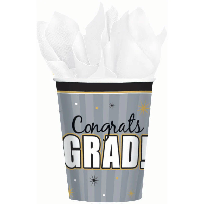 Grad Honors 9oz Paper Cups (8ct) - Image 2