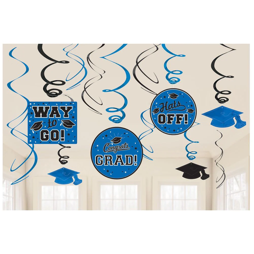 Grad Swirls Decorating Value Pack - Blue, 12ct