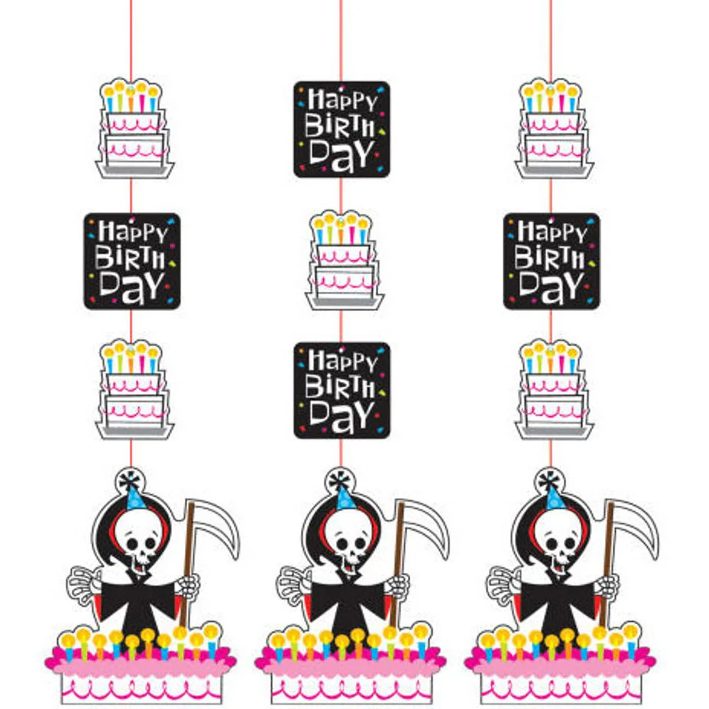 Grim Reaper Hanging Cutouts (3 ct)