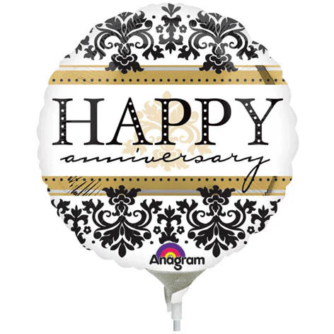 Happy Anniversary Damask Mini
