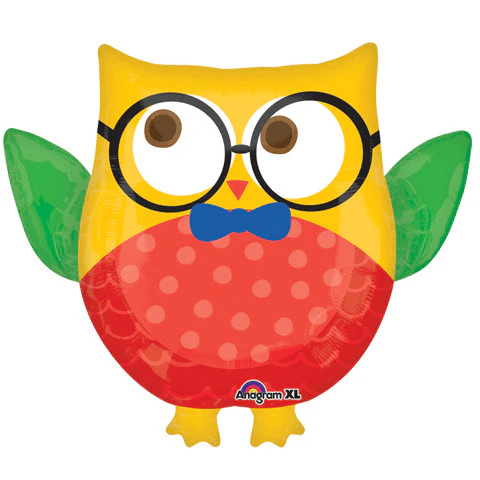 HIP HIP HOORAY GRAD OWL SUPER SHAPE