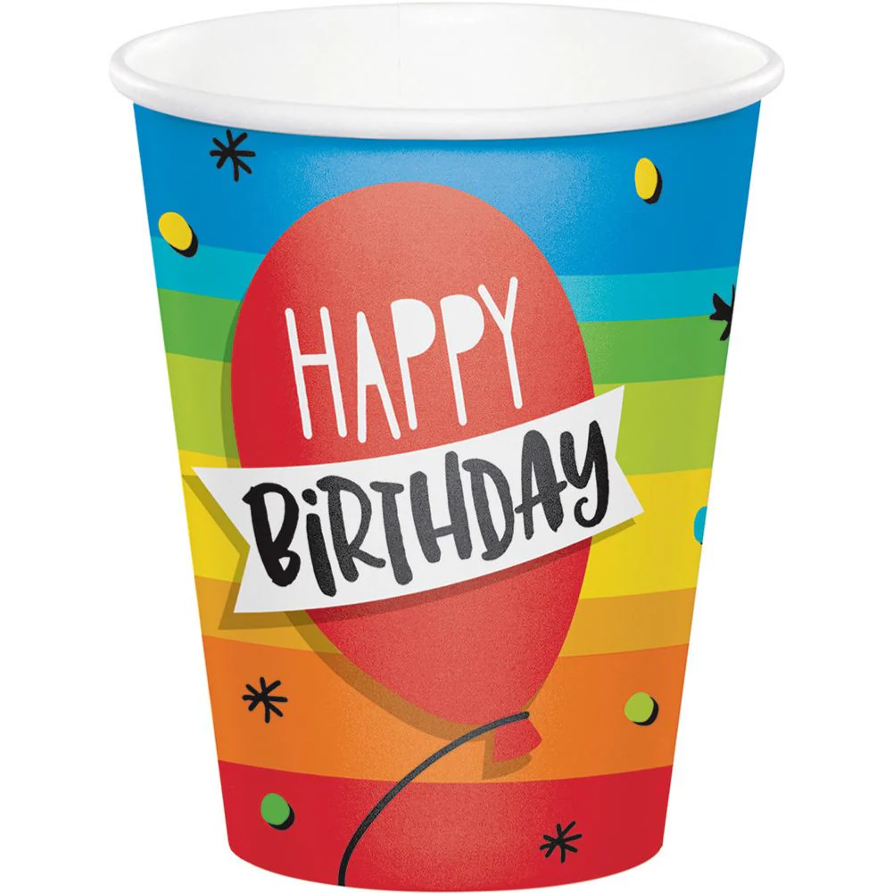 Hoppin' Birthday 9oz Paper Cups (8 ct)