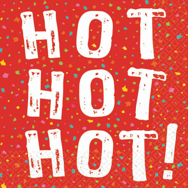 Hot Hot Hot! Beverage Napkins (16ct)