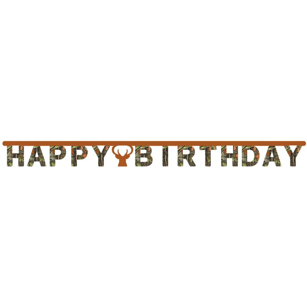 Hunting Camo Letter Banner