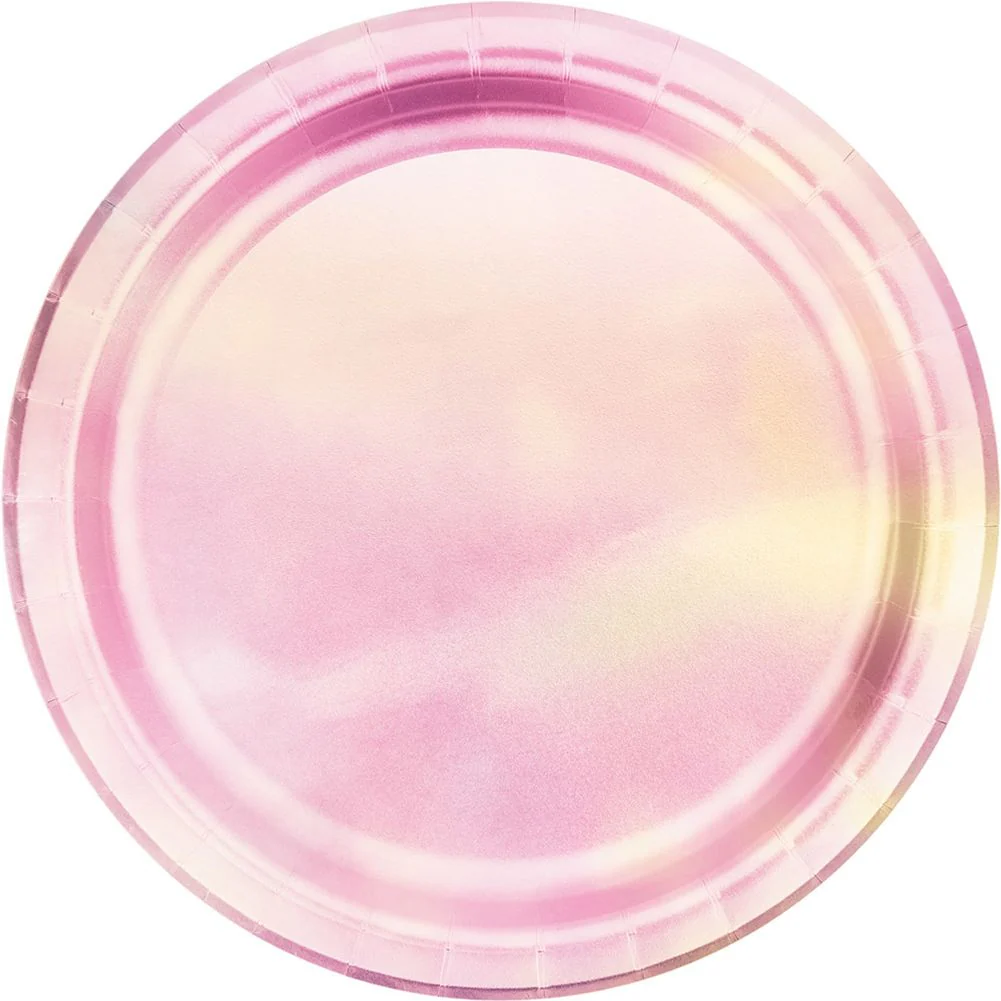 Iridescent Party Dessert Plates (8 ct)