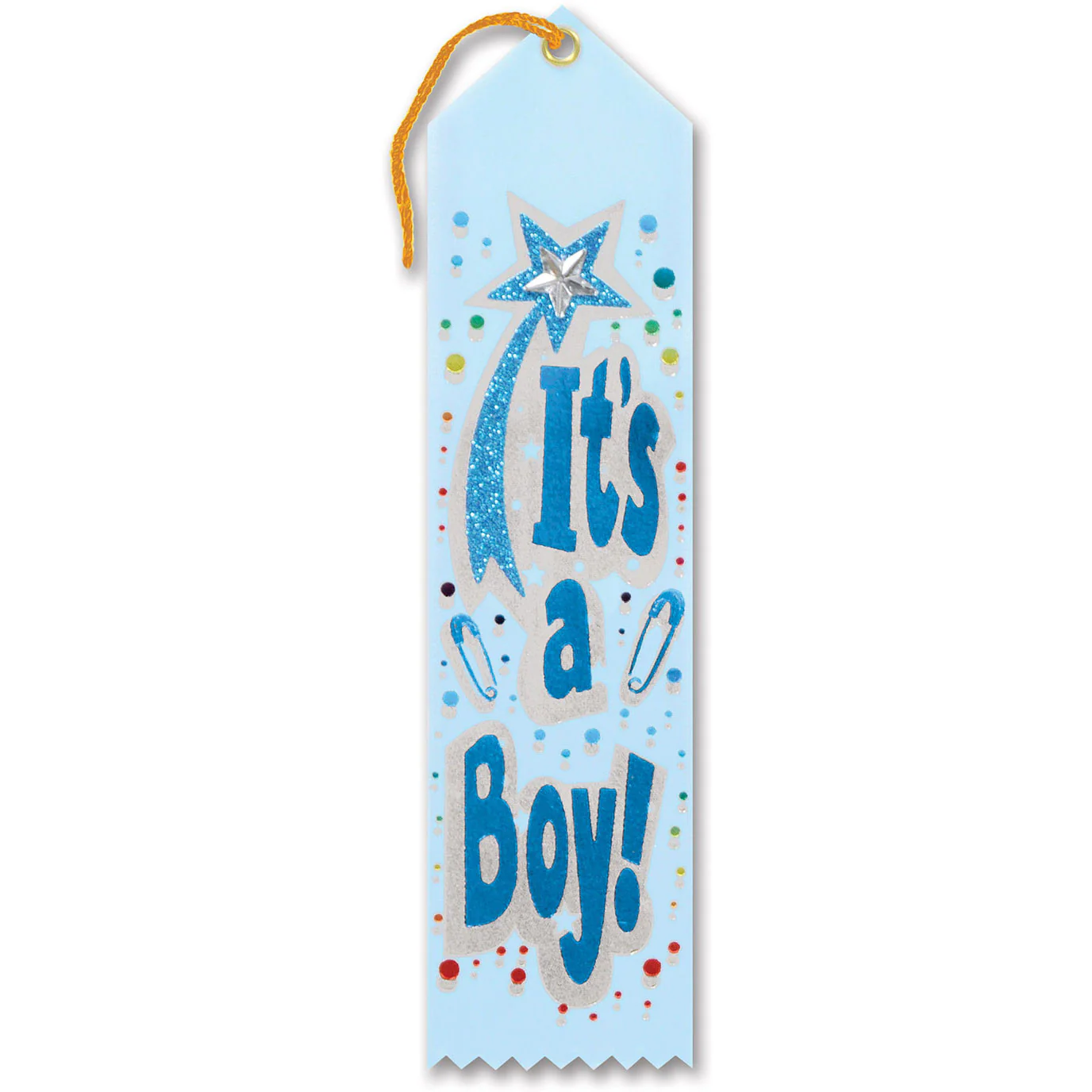 It's A Boy Jeweled Ribbon