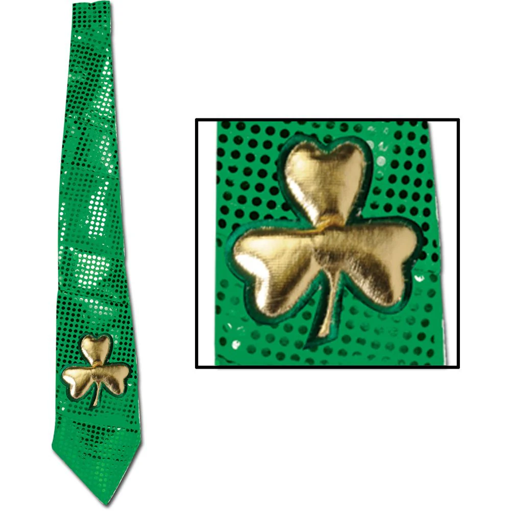 Jumbo St Patrick Glitz 'N Gleam Tie (1ct)