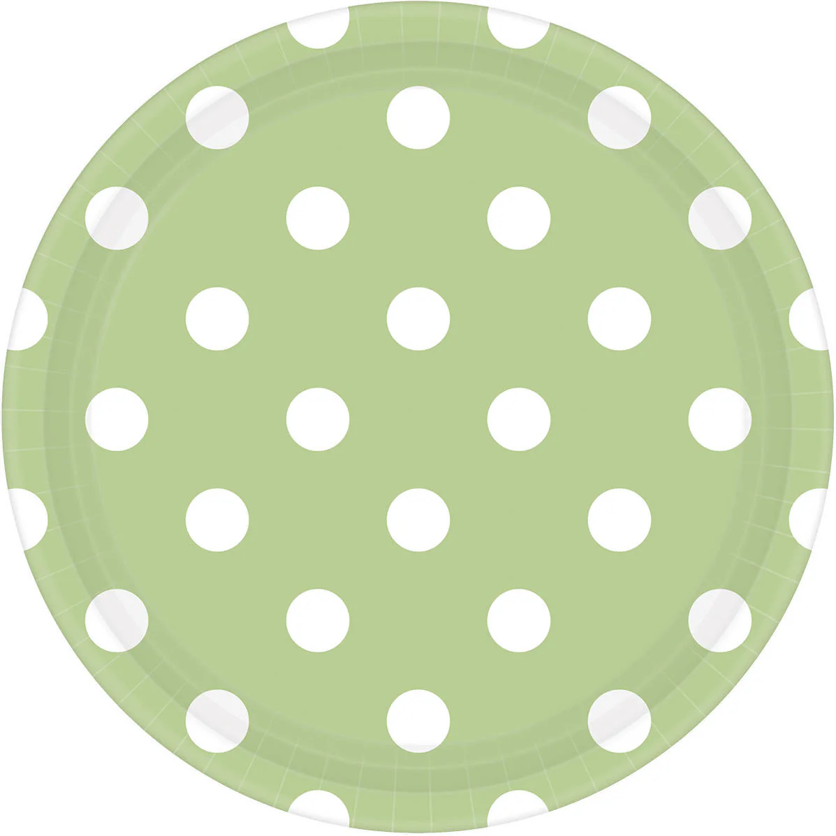 Leaf Green 9" Paper Plates Dots 8 ct