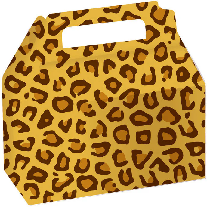 Leopard Print Cookie Treat Boxes (2ct)