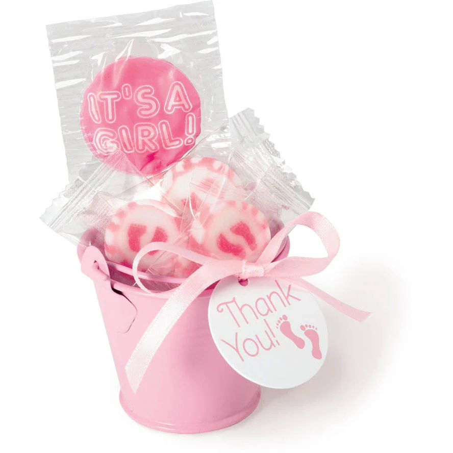Light Pink Tin Pail Favor Kit (18ct)