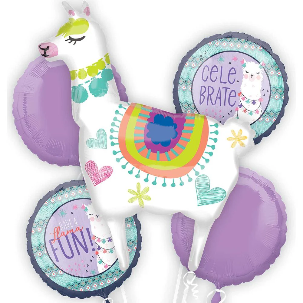 Llama Fun Bouquet of Balloons